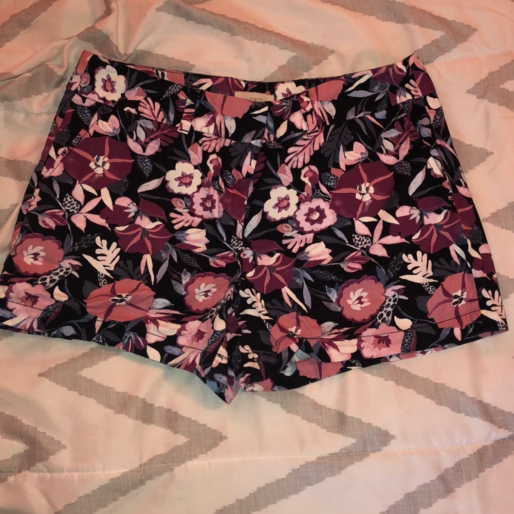 LOFT tropical shorts 4 inch